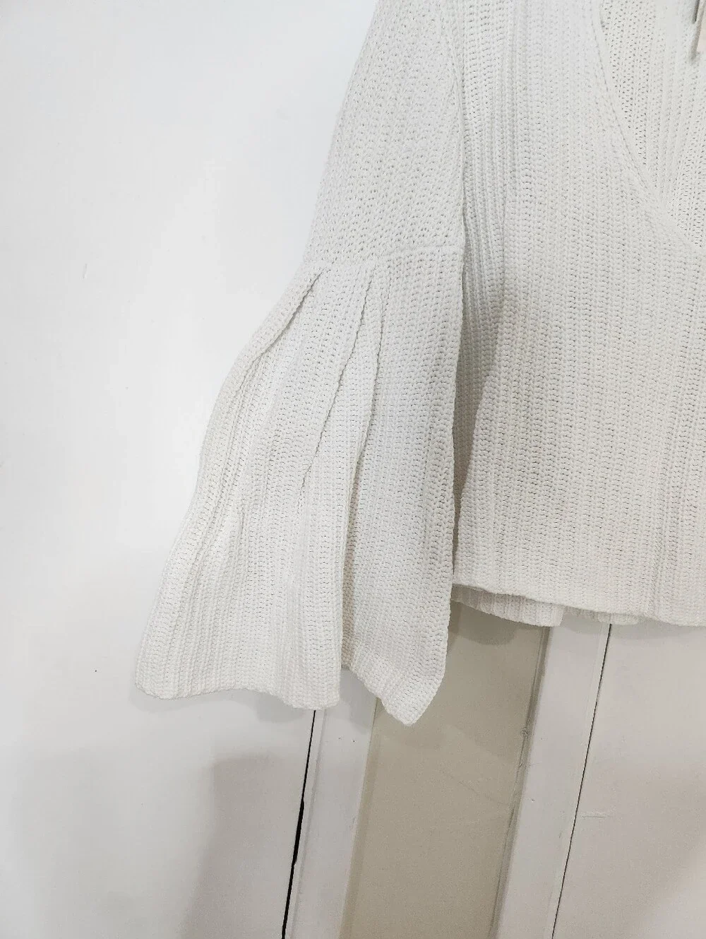 Free People White Damsel Sweater